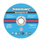Discos planos para corte de metal, 115 mm x 3 mm x 22,23 mm (caixa de 10 unidades)