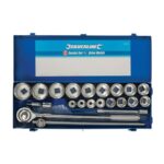 Conjunto de chaves métricas de copo de 3/4", 21 peças 21 peças