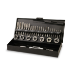 CONJUNTO MACHOS MÉTRICOS DIN 352 E CAÇONETES MÉTRICOS DIN 22568B M3-M12